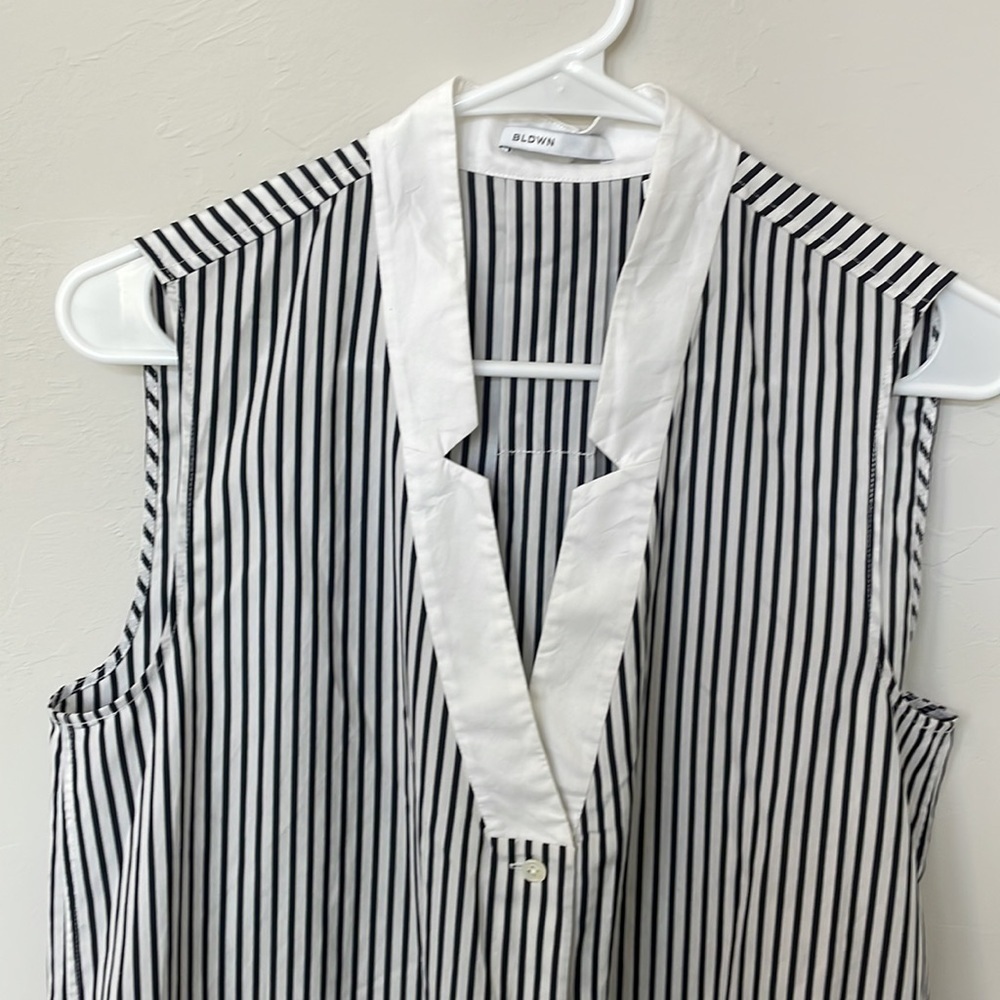 Women’s Maxi Striped Shirtdress - Picture 3 of 4